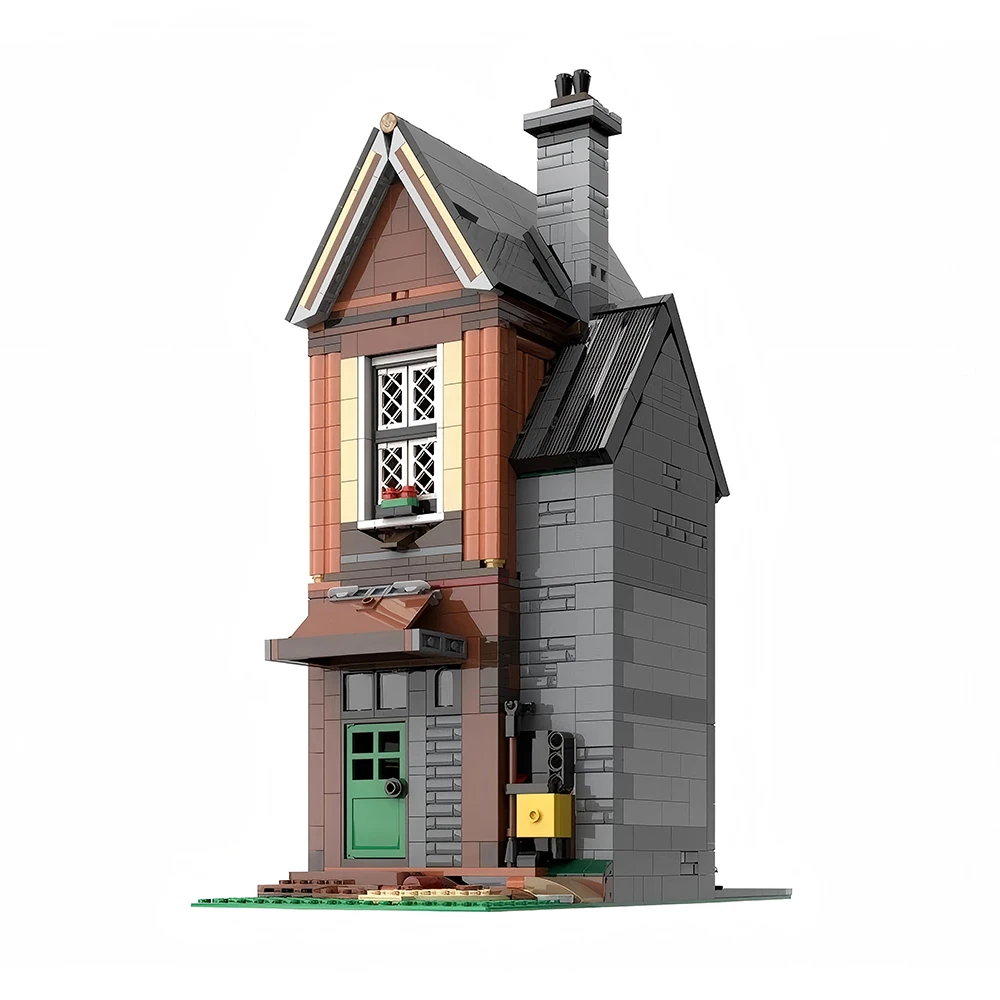 1687PCSMOC Mittelalterliche Architektur Fee Haus Modell Bausteine DIY Montage kinder Spielzeug Erwachsene Sammlung Geschenk Modulare Set