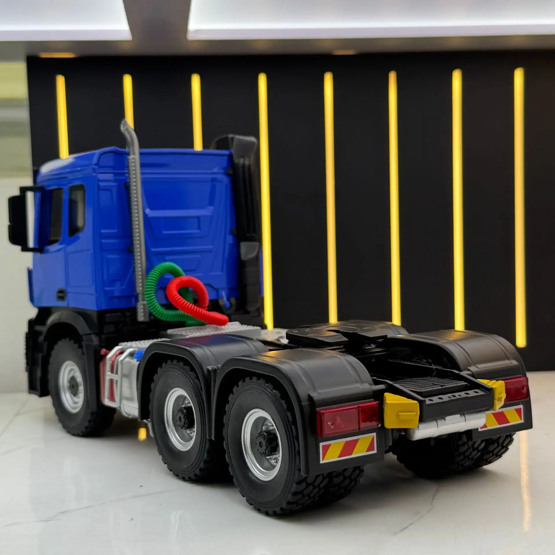 1:24 بيج بن أتانيا نصف مقطورة رئيس الصوت والضوء لعبة سيارة الجمود نموذج مجموعة متقدمة زخرفة نماذج السيارات #3