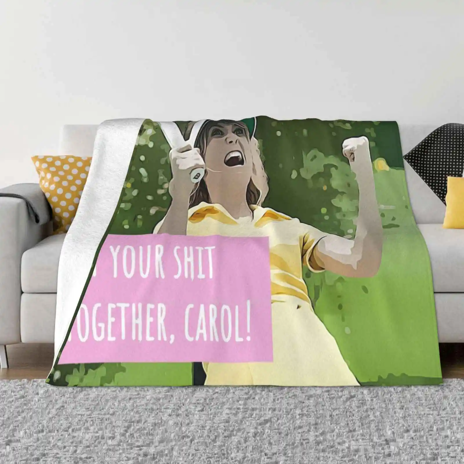 Get Your Shit Together , Carol! Fashion Soft Warm Flannel Blanket Bridesmaids Movie Annie Wedding Maid Of Honour Film Classic