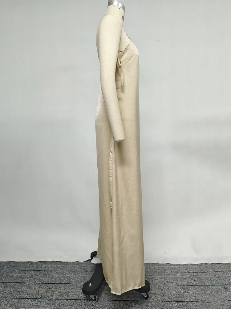 2025 nuevas mujeres elegantes mangas de murciélago Color sólido Split-Joint Robe vestido de un solo hombro suelto Casual vacaciones vestido veraniego