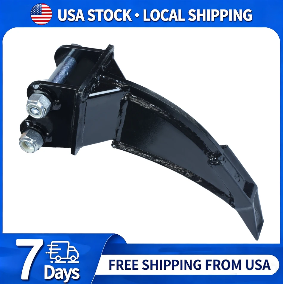 Free shipping from US warehouse for 1-3 ton small excavator attachments ripper and mini excavator accessory ripper, used for digging rooted shrubs, small tree stumps, land reclamation, construction