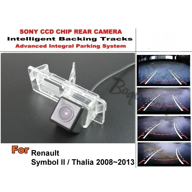 For Renault Symbol II 2 / Thalia 2008~2013 Smart Tracks Chip Camera / HD CCD Intelligent Dynamic Parking Car Rear View Camera