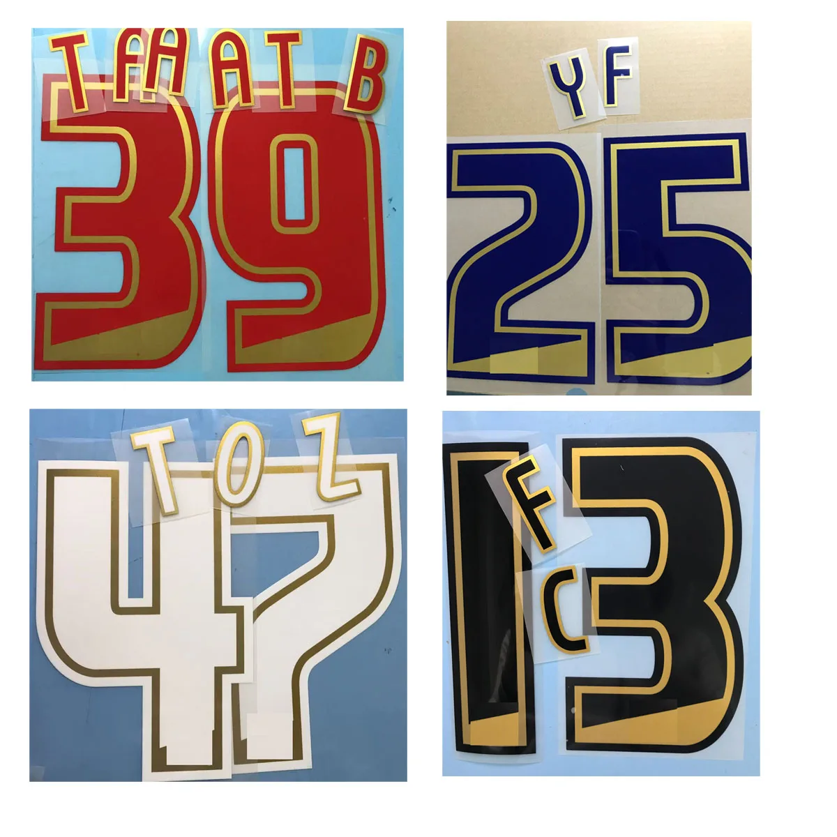 Retro-Liga-Namenset, individueller Name und Nummer, DIY-Druck, Fußball-Patch-Abzeichen