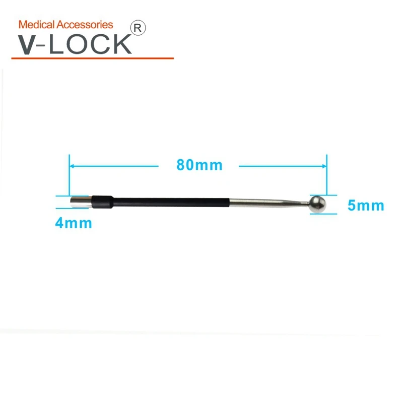 2023 V-lock Electrosurgical 80mm*4mm Blade Needle Tungsten Circle Electrode 10pcs Packing