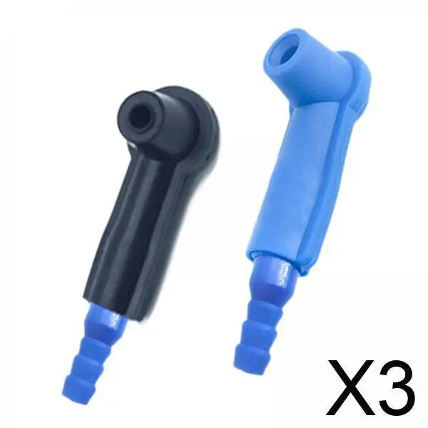 

3xgeneric автомобильный насос для прокачки масла, сменный адаптер, прокачка воздушной жидкости, профессиональный синий, черный, 2 шт.