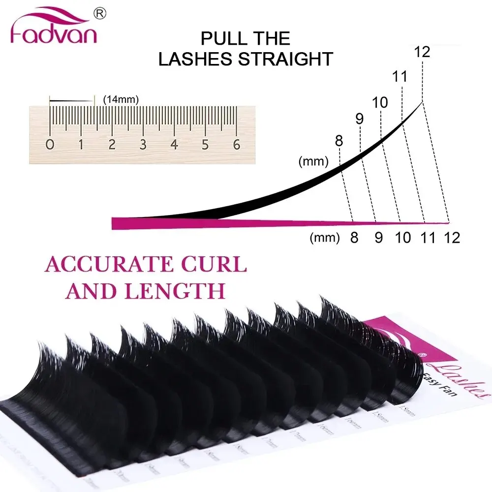 Fadvan Easy Fanning Eyelash Extensions Blooming Eyelashes Flare Eyelashes Auto Fan Eyelashes Natural Cilia Easyfanlashes