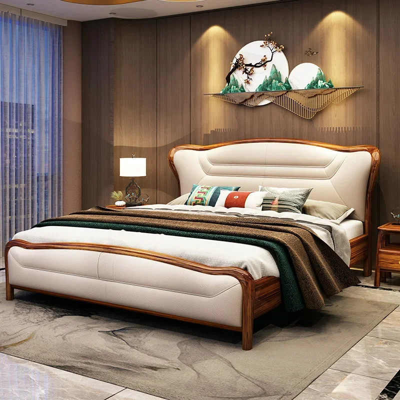 

Wooden Space Saving Bed Bedroom Queen Double Modern Floor Safe Soft Fashion Princess Bed Sleeping Cama Lounge Suite Furniture