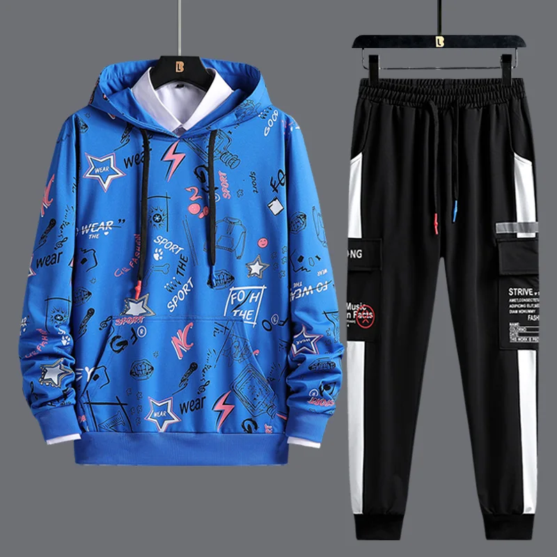 2023 designer new sport suits mens hoodie pants 2 piece matching sets outfit clothes for men clothing tracksuit sweatshirts 0008