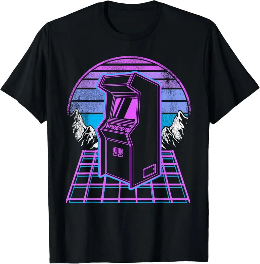 Men Shirt Arcade Adventure Crew Neck TShirt Oversized Tops Clothing Sleeve Tees Gift Idea T-Shirt Unisex