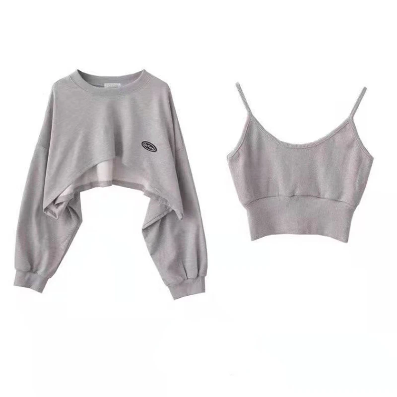 New Women Solid Color O-neck Long Sleeve Hoodie Sweatshirt Fashion Ladies Streetwear Slouch Pullover Jumper Tops