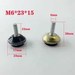 4PCS/Lot Furniture Levelers,Adjustable Furniture Legs,Table Levelers and Chairs Levelers,M6 Thread,15mm Thread Length piedini