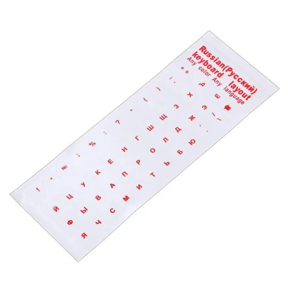 Couverture de clavier pour ordinateur portable, film autocollant transparent, langue russe, lettre, anti-poussière, accessoires pour ordinateur portable, P6b4, 1PC