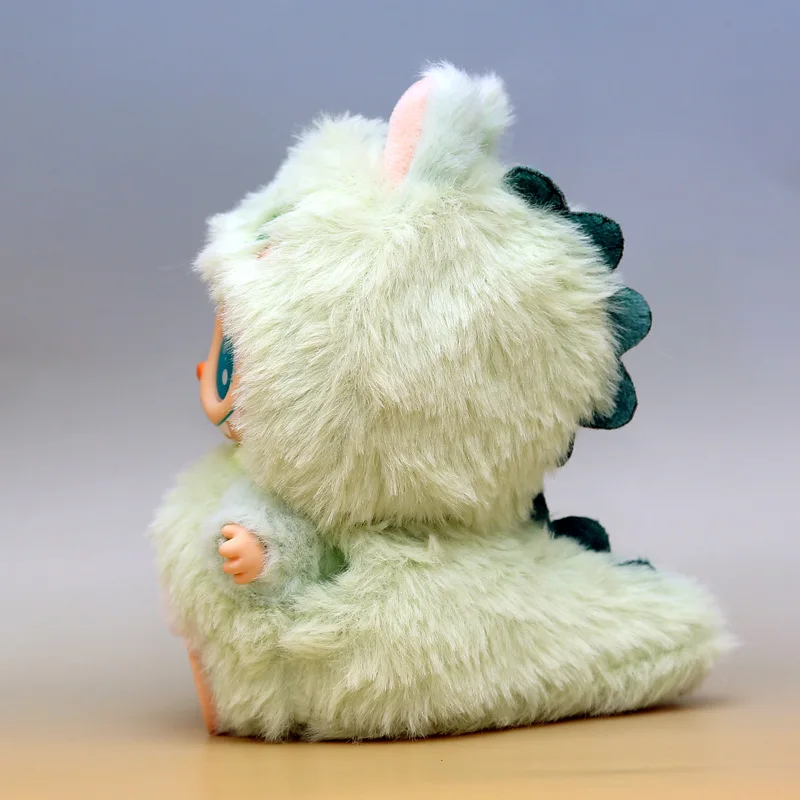 Para labubu 17cm roupas de bebê sentado boneca roupas pendurado ornamento bonito dos desenhos animados roupas boneca acessórios