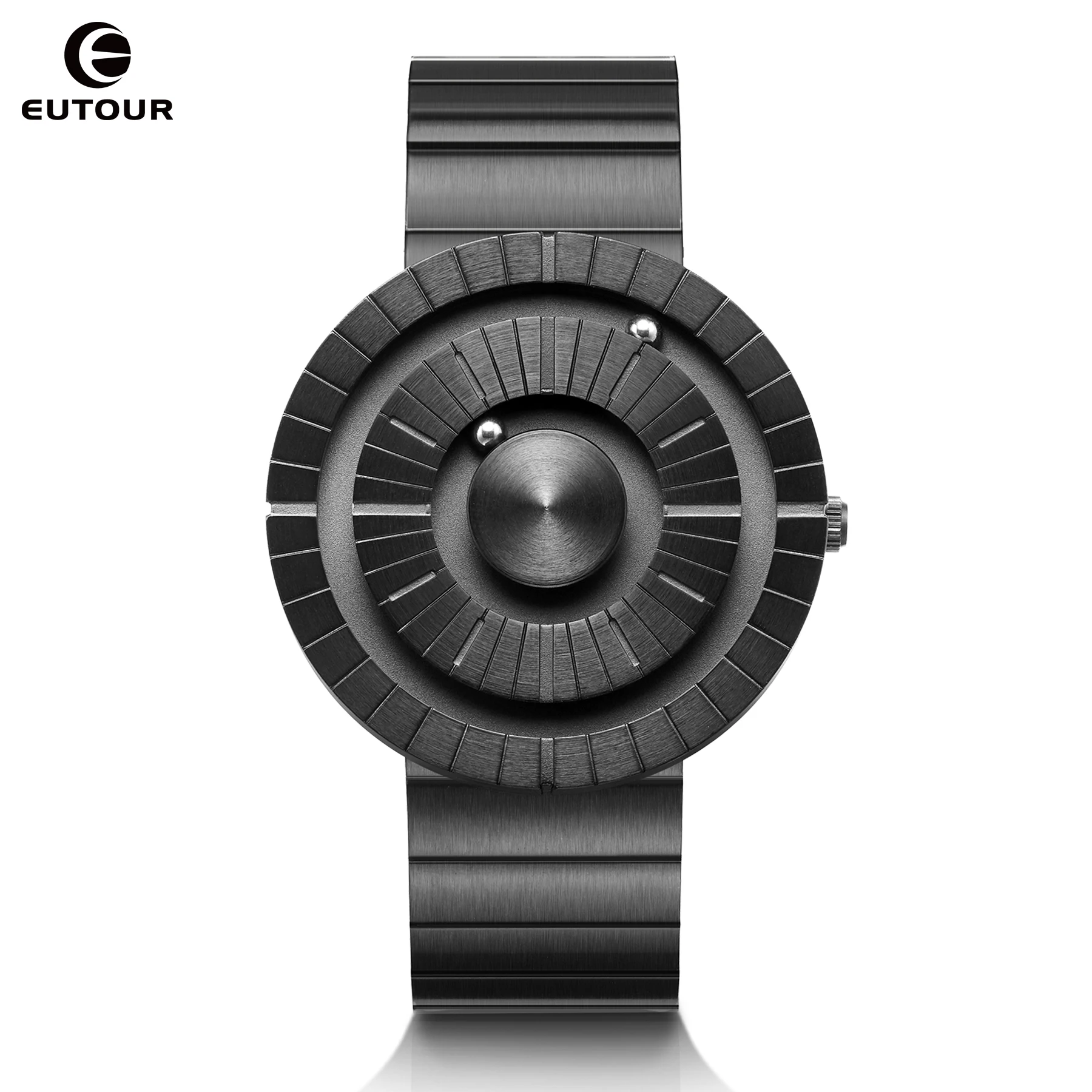 

EUTOUR 2024 new arrival Watches Mens Magnetic Watch Ball Bearing Quartz Wrist Watch for Men with Stainless Steel Bracelet