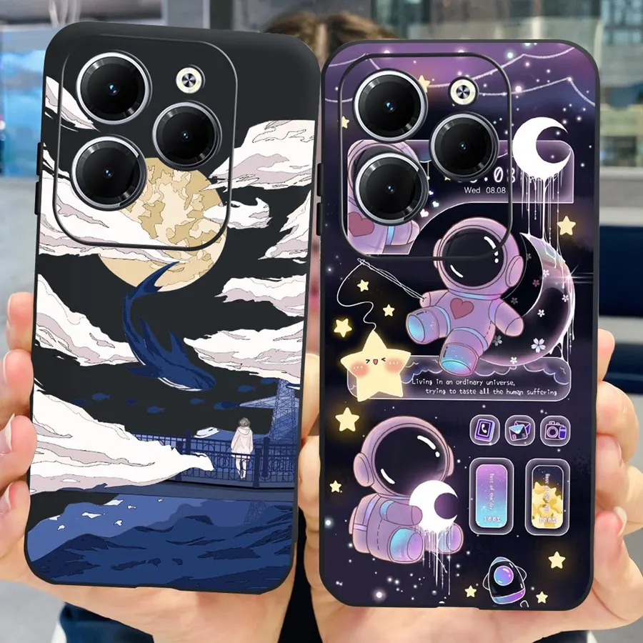For Infinix Hot 40 Pro Case Cool dragonTPU Soft Silicone Shockproof Cover For Infinix Hot40 4G Cases Hot 40 X6836 X6837 Funda