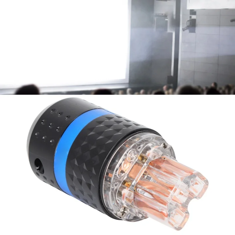 Monosaudio E103/F103 Power Plug Transparent Pure Copper Power Plug Audio Connector