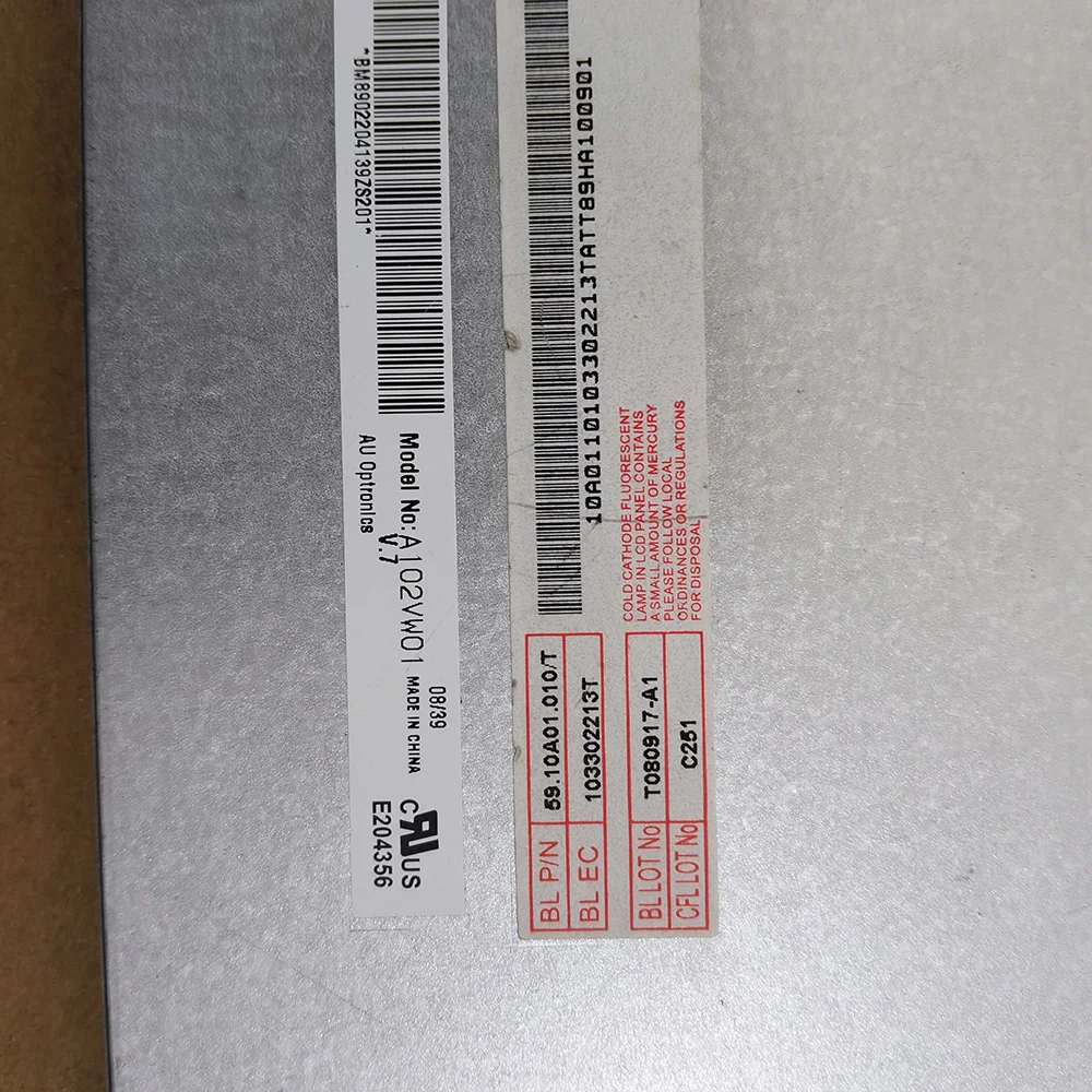 

original 10.2" 800x480 A102VW01 V7 LCD display screen
