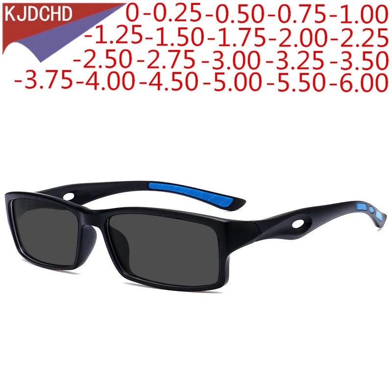 

Sports photochromic Myopia Glasses Male And Female Chameleon Or Sun Prescription Glasses -0.25 -0.5-0.75-1.0 To -6.0