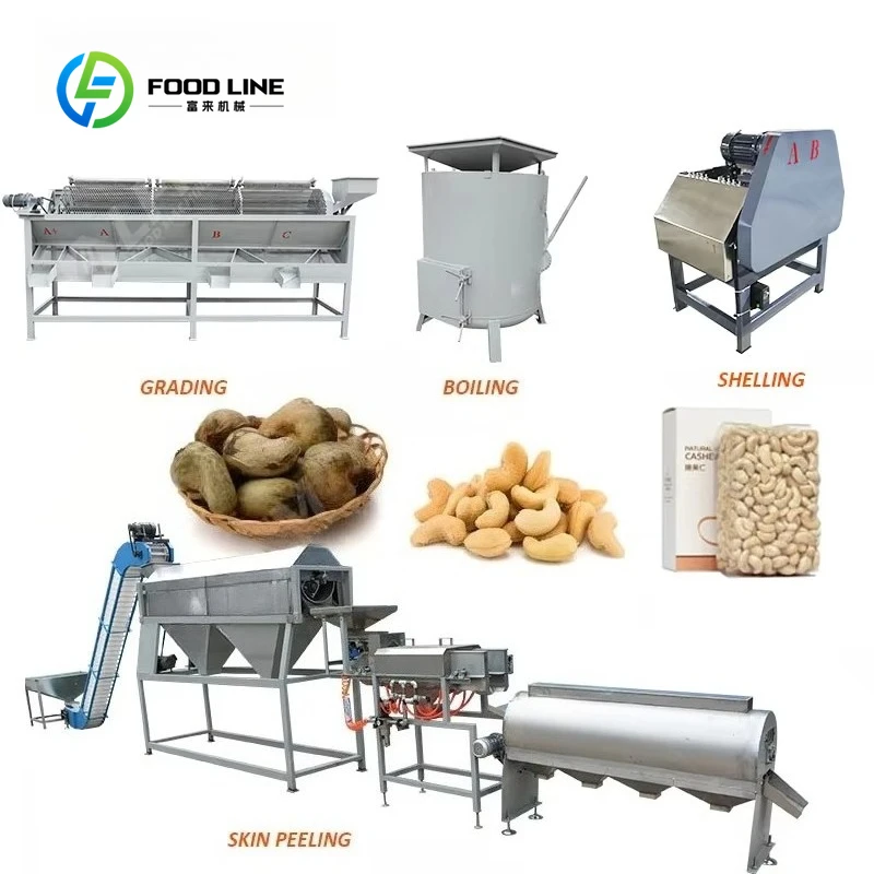 Customized Cashew Nut Full Line Processing Machine Full Automatic Nut Processing Machine Unit for Cashew Industrial Factory