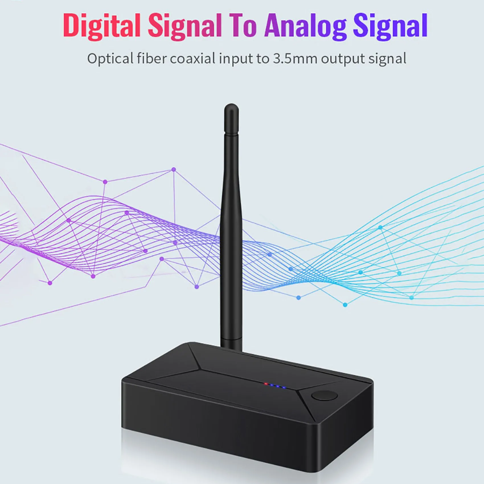 TX13 3 In 1 Bluetooth 5.0 Audio Transmitter 3.5Mm AUX Jack Digital To Analog Audio Converter RCA USB Coaxial Optical-N35R