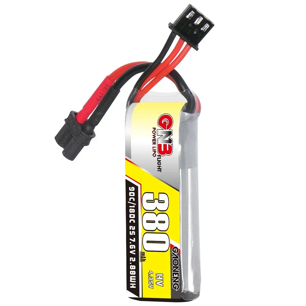 Batterie Lipo pour hélicoptère Beta75X RC, pièces de rechange pour importateur de course FPV, batterie HV 2s, mise à niveau 90c, 180c, GNB, 7.6V, 380mAh