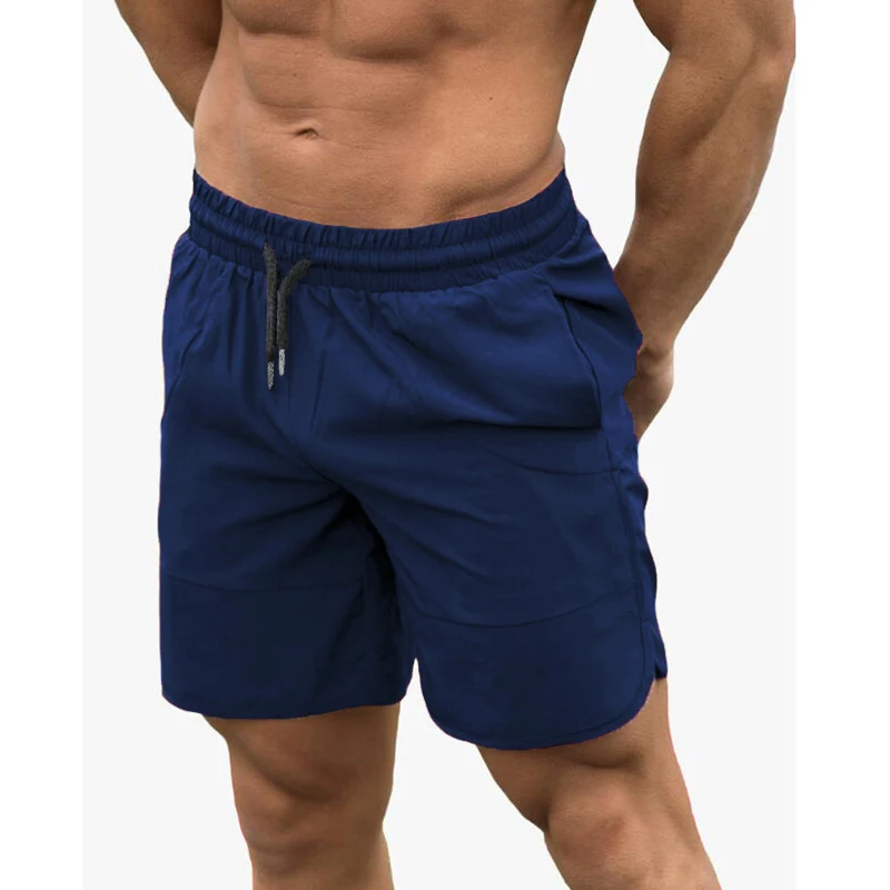 New Brand Summer Mens Gym Sports Bodybuilding Fitness Workout Quick-dry Elastic Casual Slim Fit Sweat Shorts