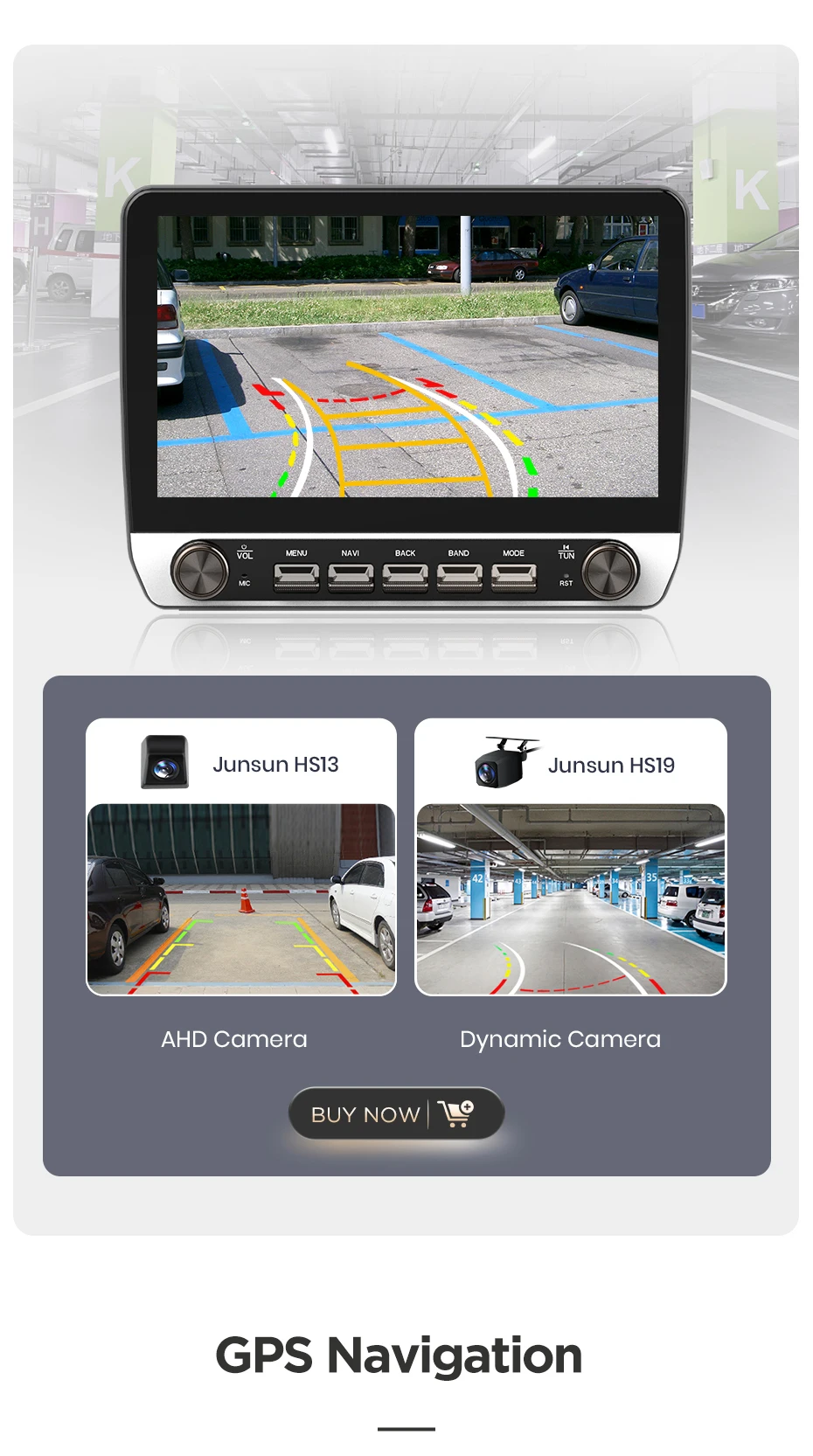 Junsun 10,1' Kabelloses Carplay Android Auto Autoradio für Honda CRV 2 2001-2006 Bluetooth Stereo mit Tasten GPS Navi 4G DSP – Detail 18