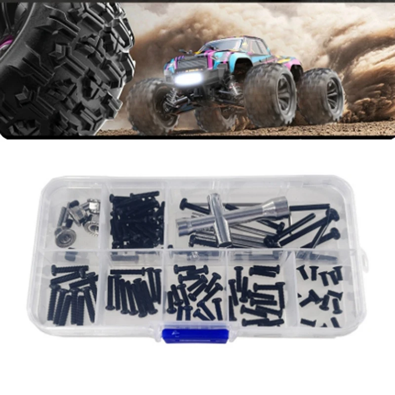 Scatola di accessori per attrezzi a vite per MJX 1/16 16207 16208 16209 16210 H16 H16BM RC parti di aggiornamento per auto