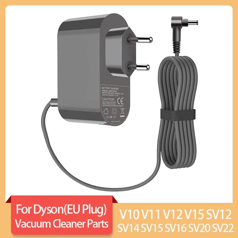 30.45V EU Plug Power Adapter เหมาะสําหรับ Dyson V10 V11 V12 V15 SV12 SV16 SV20 เครื่องดูดฝุ่นแบตเตอรี่ Charger แหล่งจ่ายไฟ Patr