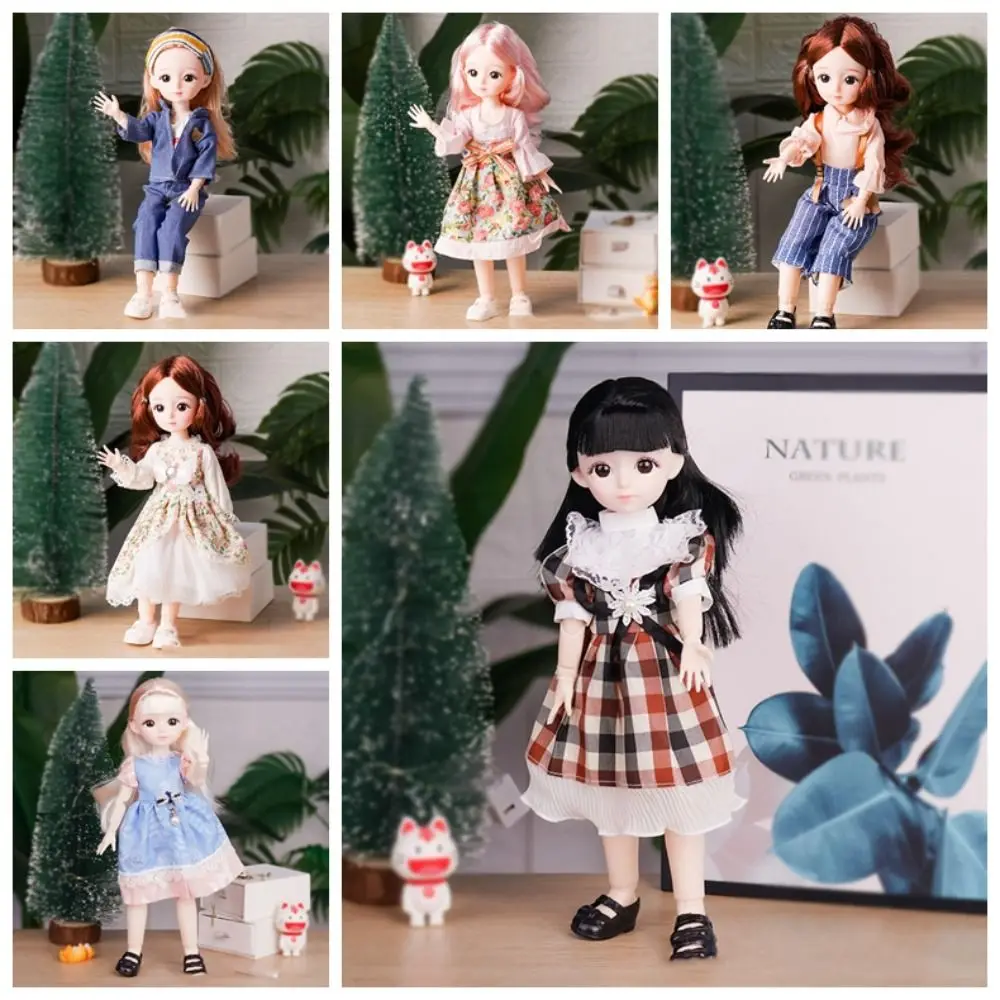 1/6 SD 30 cm Bjd Pop met Kleding Aantrekkelijke Ogen Lang Haar Prinses Dress Up BJD Poppen Ball Jointed Elegant