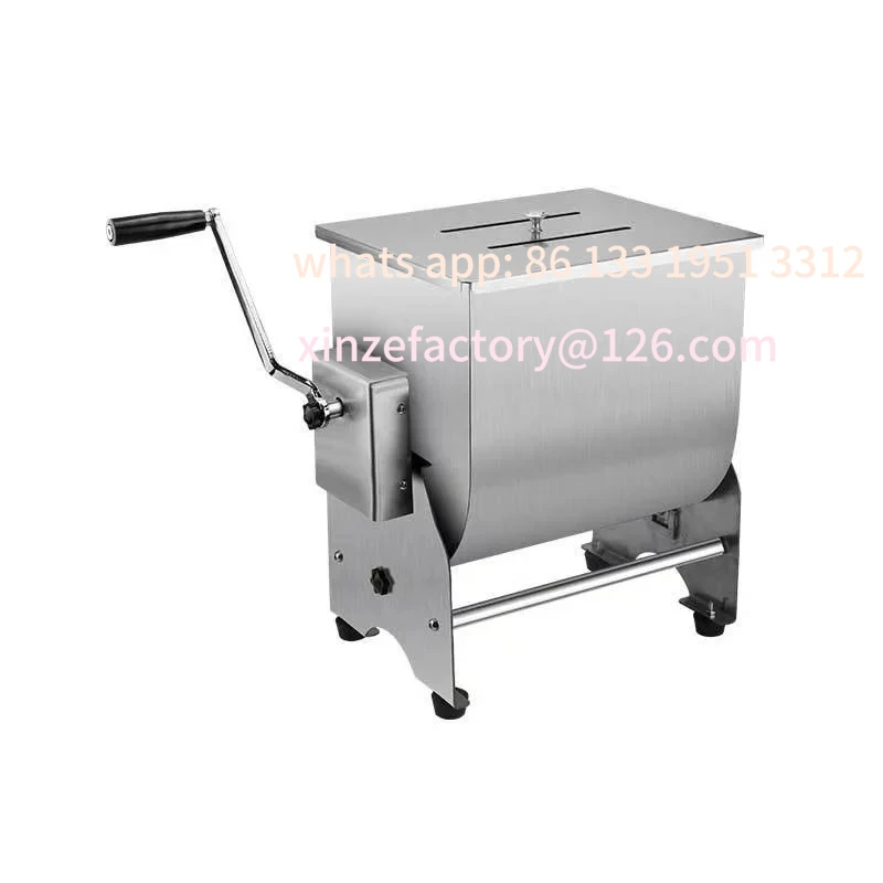 

Customizable Stainless Steel 44LBS Manual Meat Mixer Manual Meat Filling Mixer for Sausage Minced Beef Pork Poultry