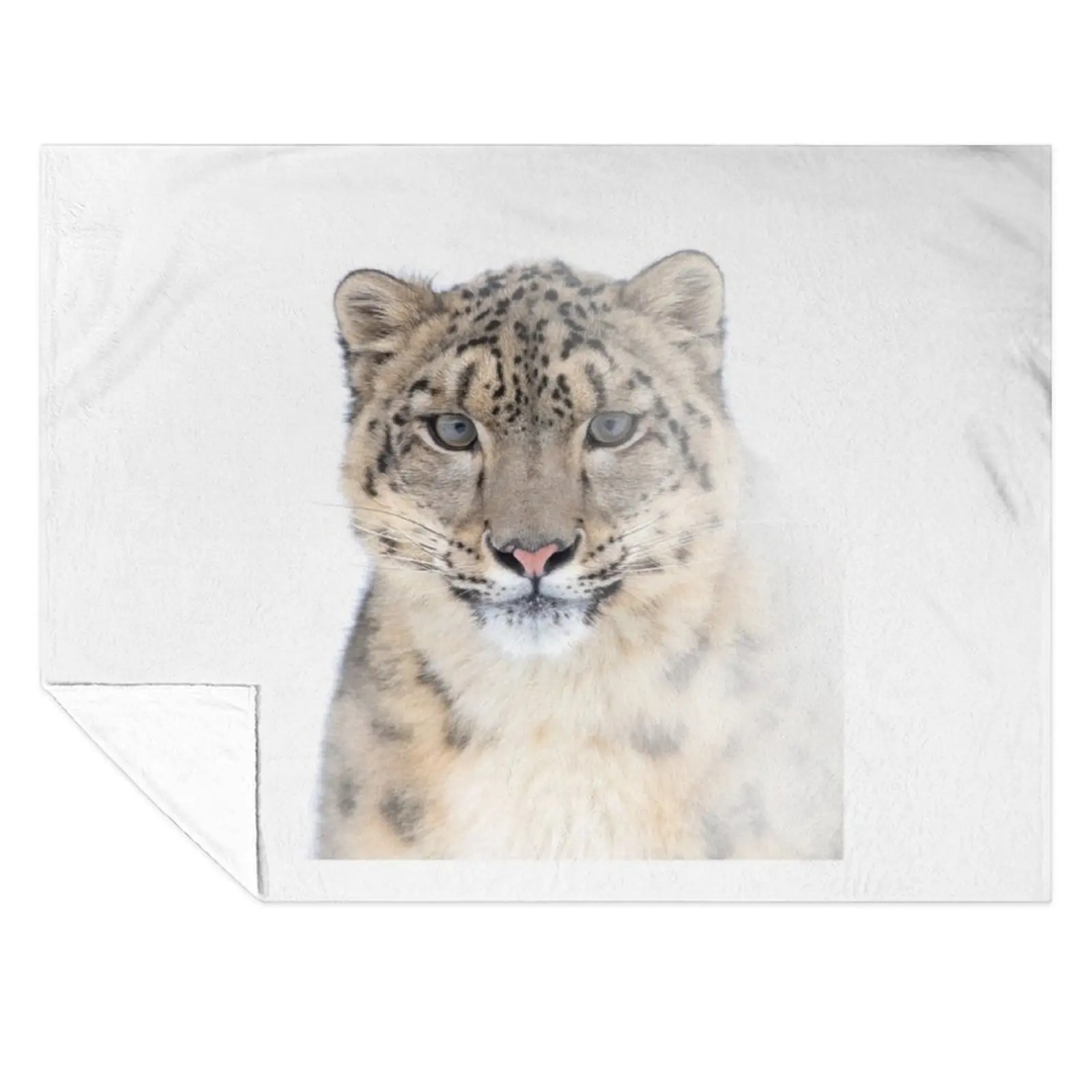 

Portrait of a Snow Leopard Throw Blanket Quilt Thermals For Travel Bed covers Blankets