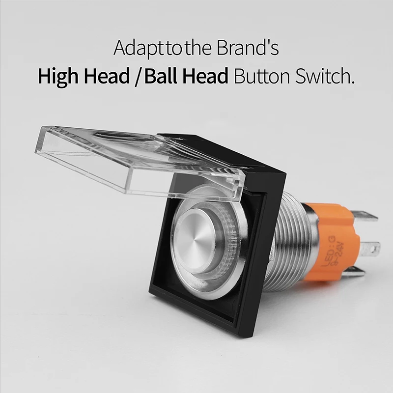 LANBOO 16/19/22/25mm Button Cover Waterproof And Dustproof Prevent Wrong Operation With Keyhole Design
