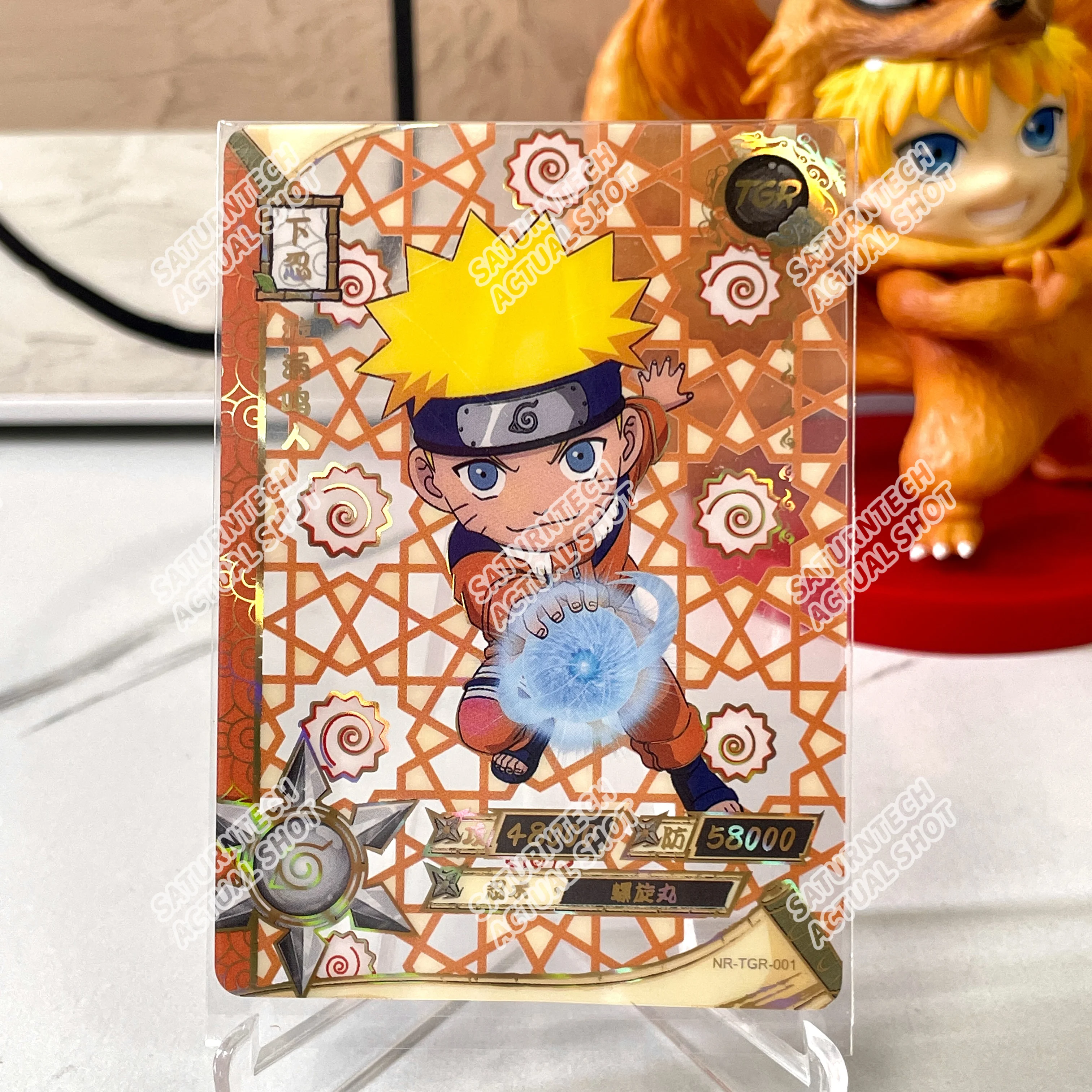 Original KAYOU Naruto Card TGR Transparent Card Kakashi Jiraiya Namikaze Minato Hagi Anime Table Game Collection Card Toys Gift