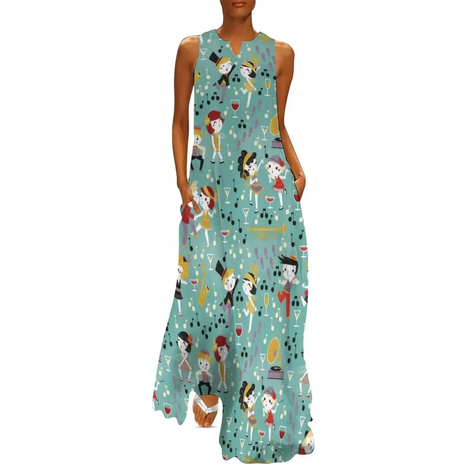 Charleston dance party Long Dress elegant women's dresses for wedding long dress women summer Dress