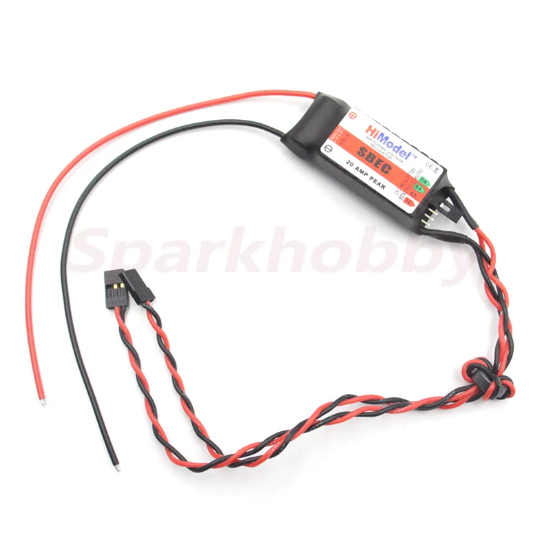 HiModel 20A BEC Servo alimentatore 2-12S Lipo tensione di uscita 7.4V / 8.4V / 9V / 12V per droni telecomandati modello Robot da corsa