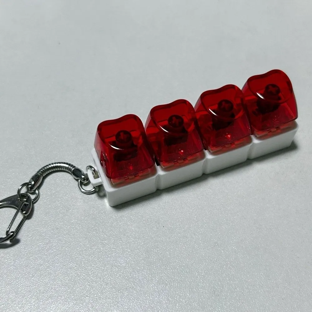 New 4Keys Keycap Pinch Finger Keyboard DIY Button Keycap Mechanical Relief Stress Button Clicker