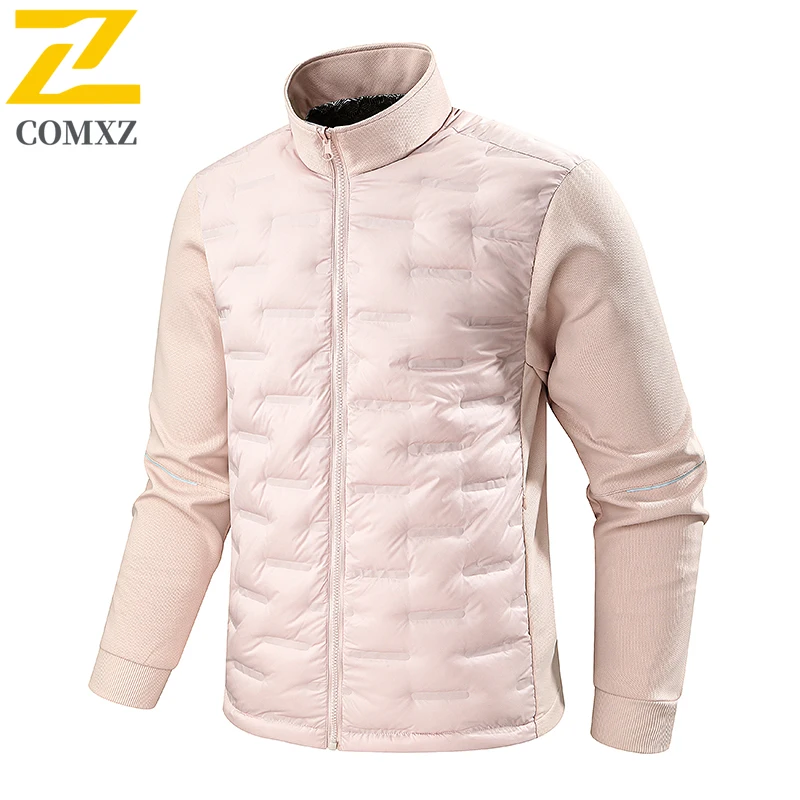 الرجال أسفل سترة 2025 الأبيض أوزة الصوف الجرافين سميكة الدافئة الوقوف طوق سترة قطن في الهواء الطلق موضة تنوعا سستة معطف #5