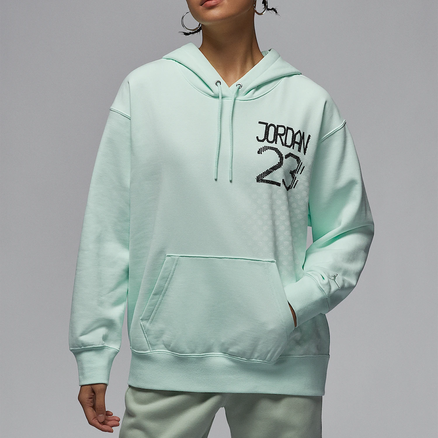 

Nike genuine Jordan Women's Printed Embroidered Casual Sweatshirt HQ6072-394