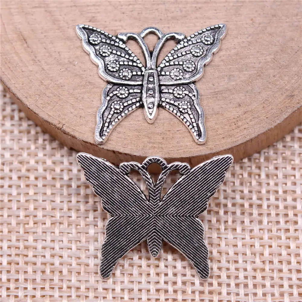 Phone Pendant Butterfly Charms Jewellery 25x21mm 10pcs