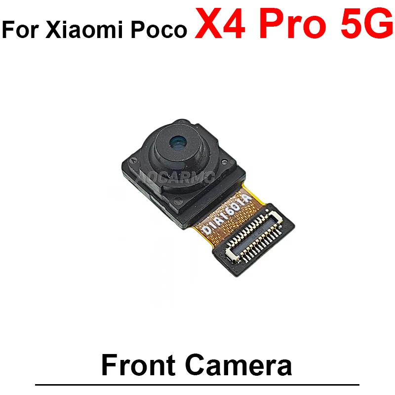 Front Facing Camera + Rear UltraWide Macro Back Main Camera Flex Cable For Xiaomi Poco X4 Pro 5G Replacement Parts