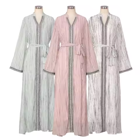 Jalabiya Dress for Women, Glitter Tassel Sequins Decorations, Evening Party Ramadan Traditional Arabic Dress, Moroccan Kaftan