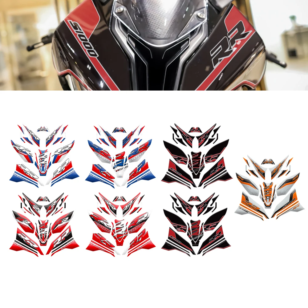 

For BMW S1000RR M1000RR 2019 2020 2021 2022 Motorcycle Front Rear Side Tank Fairing Sticker 3D Gel Protector Kit