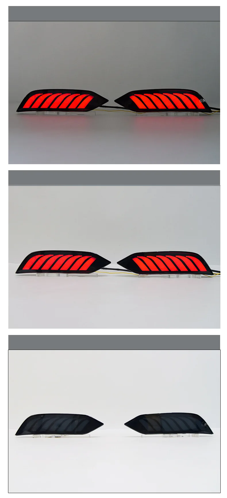 For Proton Saga 2019-2026 LED Rear Bumper Light Reflector Modified Driving Brake Dynamic Turn Signal Lamp Original Factory Style detail image 6