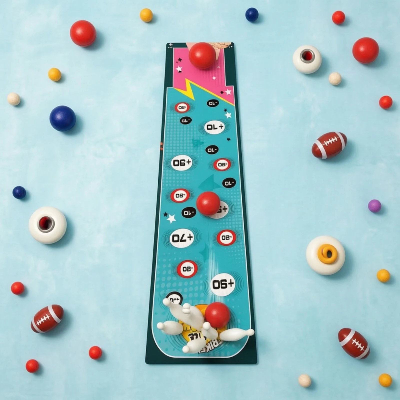 Permainan Bowling Meja, Matras - Party Games Easy ulasan dan harga
