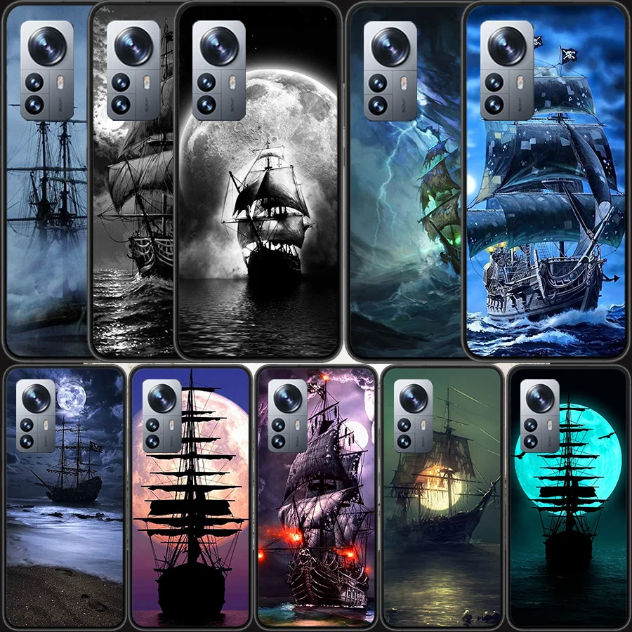 Pirate Ship Adventure Phone Case For Xiaomi Poco X6 X5 X4 X3 GT NFC M4 M5 Pro 5G M3 Mi F6 F5 F4 F3 F2 F1 Capa Coque TP