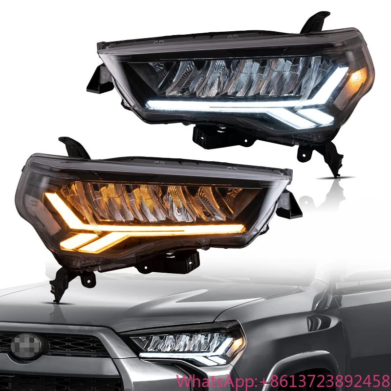 

VLAND Manufacturer Wholesales LED Headlights Head Light Front Lamp With Sequential Turn Signal DRL2014-2021 for TOYOTA 4RUNNER