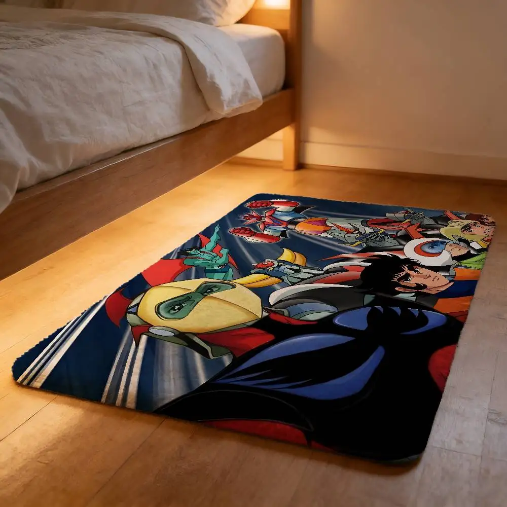 Alfombra de felpa suave U-Ufo Robot Goldrake, antideslizante, sin pelusas, absorbente, para el hogar