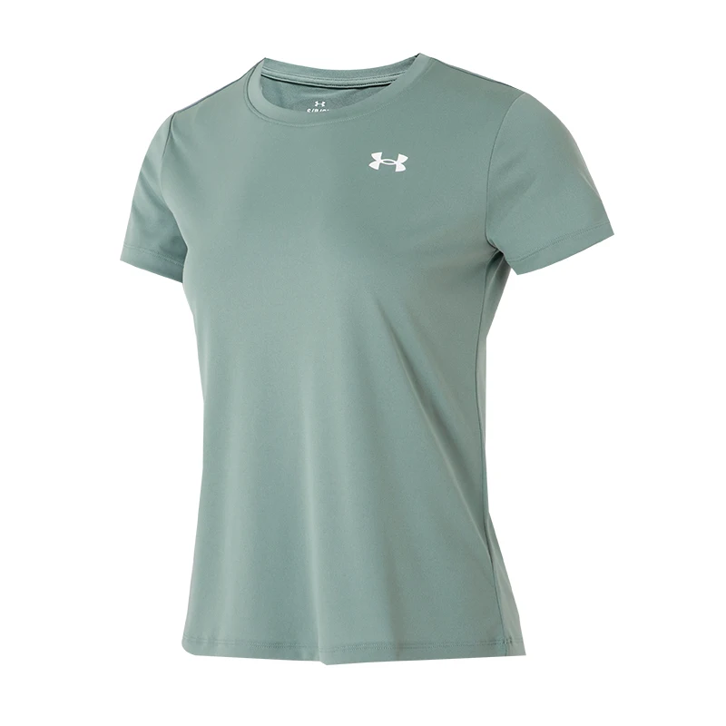 

Underarmour Women's T-Shirt Sportswear Running Short Sleeve Women's Plaid Breathable Fitness Training Wear Top 1384231-348