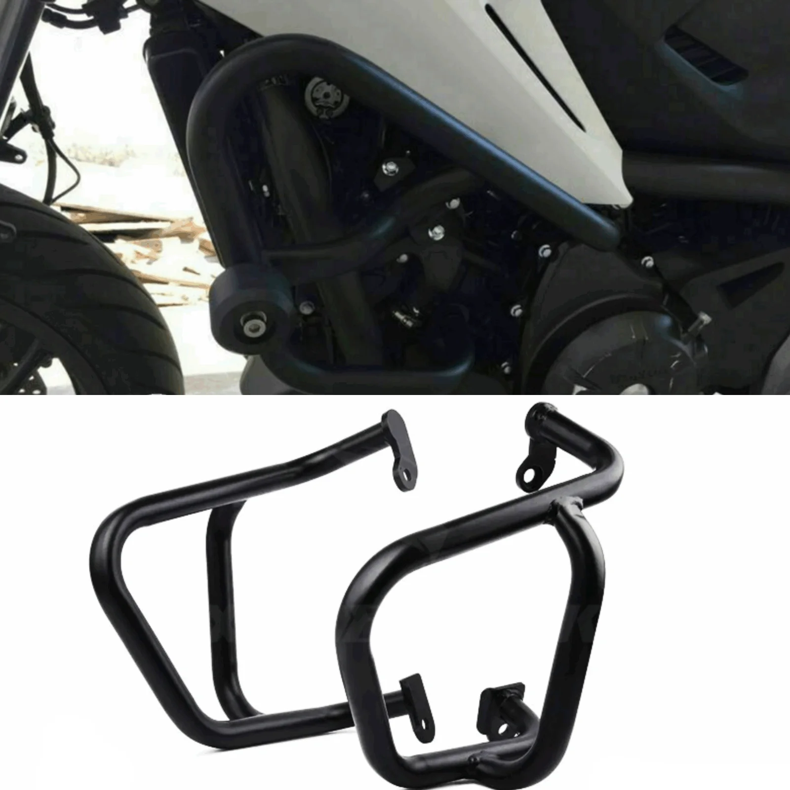 Motorcycle Highway Engine Guard Black Upper Crash Bar Protect For Honda CB500X CB400X 2019-2022